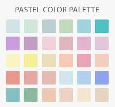 Pastel Colour Palette — suggested dress code colours